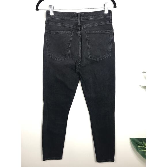 Agolde Nico Charcoal Gray Black Jeans Modern Capsule Denim Straight Leg 26 / 2 - Picture 3 of 11
